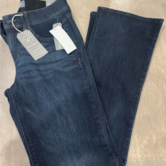 Wit & Wisdom Denim - Wit & Wisdom Women's Deep Indigo Boot Cut Jeans- flattering fit (from Nordstrom)